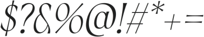 Covalie Italic otf (400) Font OTHER CHARS