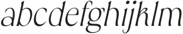 Covalie Italic otf (400) Font LOWERCASE