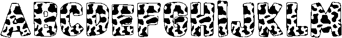 Cow Milk Regular otf (400) Font UPPERCASE