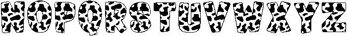 Cow Milk Regular otf (400) Font UPPERCASE
