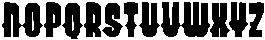 Cowbow Block Regular otf (400) Font LOWERCASE