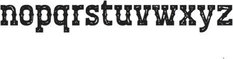 Cowboy Outlaw Textured otf (400) Font LOWERCASE