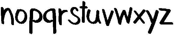 Cowboy Regular otf (400) Font LOWERCASE