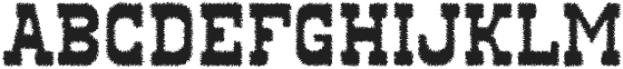 Cowboy Rough Regular otf (400) Font UPPERCASE