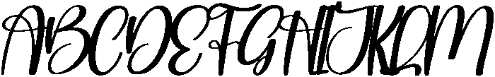 Cowgril Regular otf (400) Font UPPERCASE