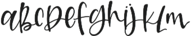 Cozy Afghan otf (400) Font LOWERCASE