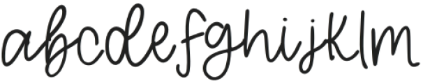 Cozy And Blend Regular otf (400) Font LOWERCASE