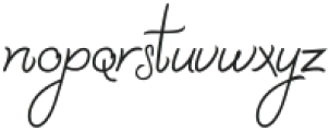 Cozy Caps Script otf (400) Font LOWERCASE