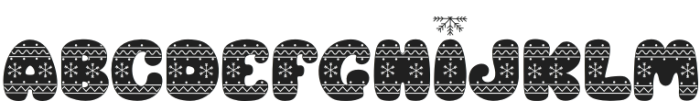 Cozy Christmas Regular otf (400) Font UPPERCASE