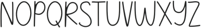Cozy Notes Thin otf (100) Font UPPERCASE