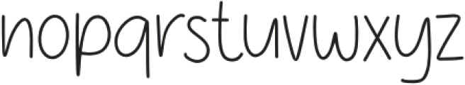 Cozy Notes Thin otf (100) Font LOWERCASE