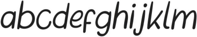 CozyKitten-Italic otf (400) Font LOWERCASE