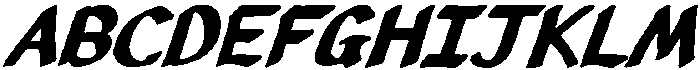 CozyPen Italic otf (400) Font UPPERCASE