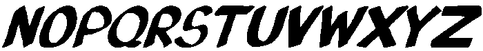 CozyPen Italic otf (400) Font UPPERCASE