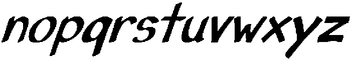 CozyPen Italic otf (400) Font LOWERCASE