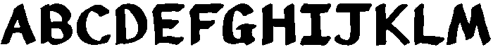 CozyPen Regular otf (400) Font UPPERCASE