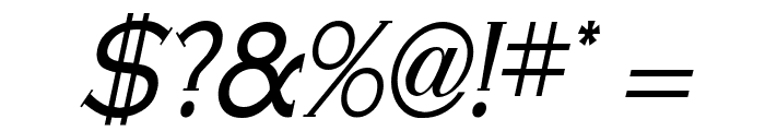 Cobalt Condensed Italic Font OTHER CHARS