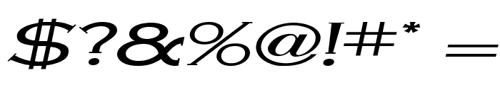 Cobalt Extended Italic Font OTHER CHARS