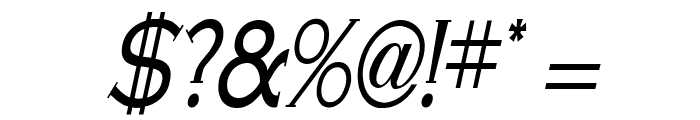 Cobalt Thin Italic Font OTHER CHARS
