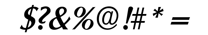 ColumbiaSerial-Medium-Italic Font OTHER CHARS
