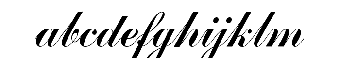 Commercial-Script-Regular Font LOWERCASE