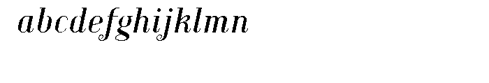 Compass TRF Italic Font LOWERCASE