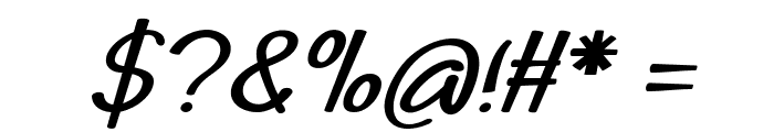 Conchoid-BoldItalic Font OTHER CHARS