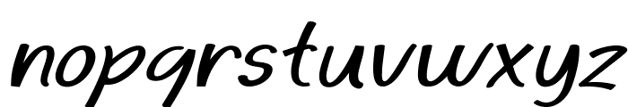 Conchoid-BoldItalic Font LOWERCASE