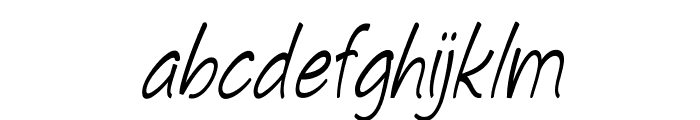 Conchoid-CondensedItalic Font LOWERCASE