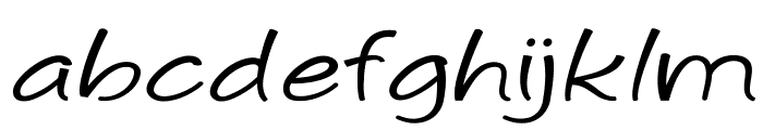 Conchoid-ExpandedRegular Font LOWERCASE