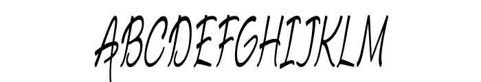 Conchoid-ExtracondensedItalic Font UPPERCASE