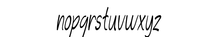 Conchoid-ExtracondensedItalic Font LOWERCASE