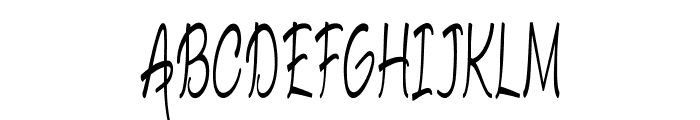 Conchoid-ExtracondensedRegular Font UPPERCASE