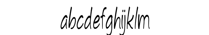 Conchoid-ExtracondensedRegular Font LOWERCASE