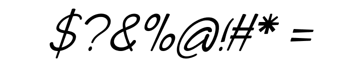 Conchoid-Italic Font OTHER CHARS