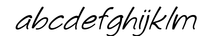 Conchoid-Italic Font LOWERCASE