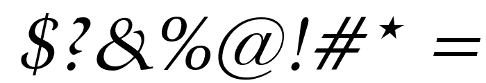 Congo Italic Font OTHER CHARS