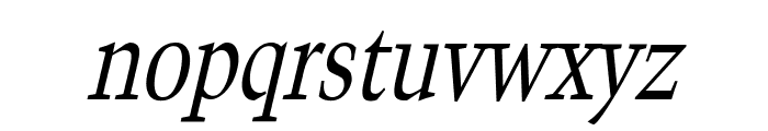 Congo Thin Italic Font LOWERCASE