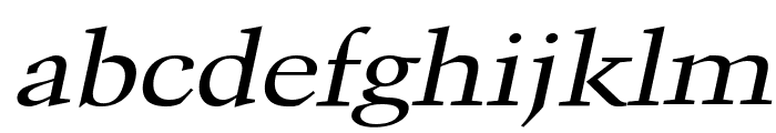 Congo Wide Italic Font LOWERCASE