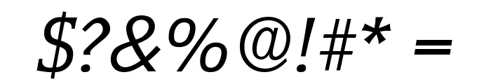 CongressSerial-Italic Font OTHER CHARS