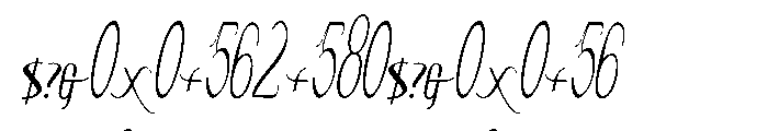 Contouration Italic Font OTHER CHARS