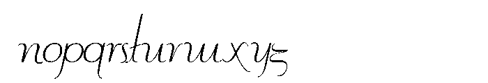 Contouration Italic Font LOWERCASE
