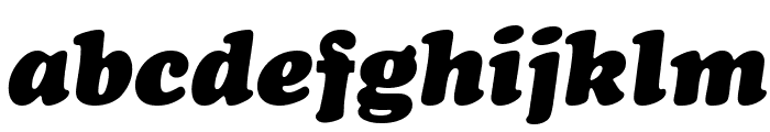 Cooper-Black-Italic Font LOWERCASE