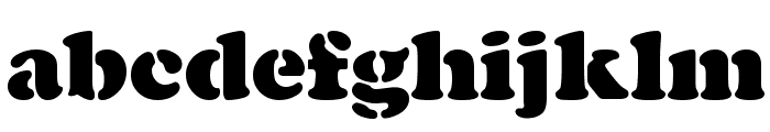 Cooper-Black-Stencil-Regular Font LOWERCASE