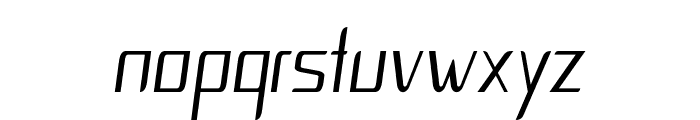 Corina-CondensedItalic Font LOWERCASE