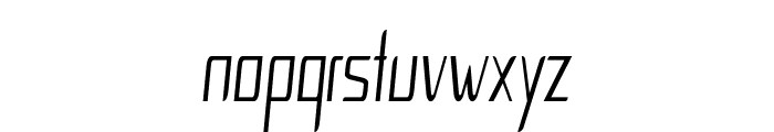 Corina-ExtracondensedItalic Font LOWERCASE
