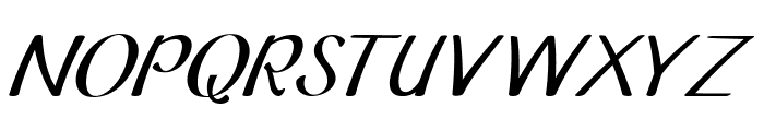 Corinthal-BoldItalic Font UPPERCASE