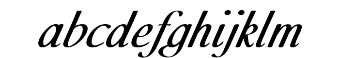 Corinthal-BoldItalic Font LOWERCASE