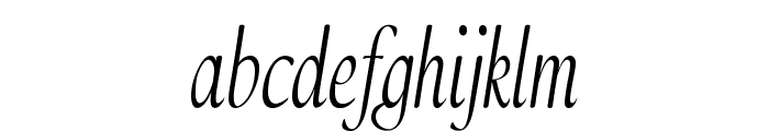 Corinthal-CondensedRegular Font LOWERCASE