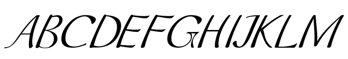 CorinthalItalic Font UPPERCASE